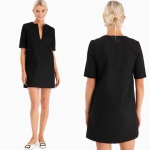 Emerson Fry Black Short Sleeve Shift Dress